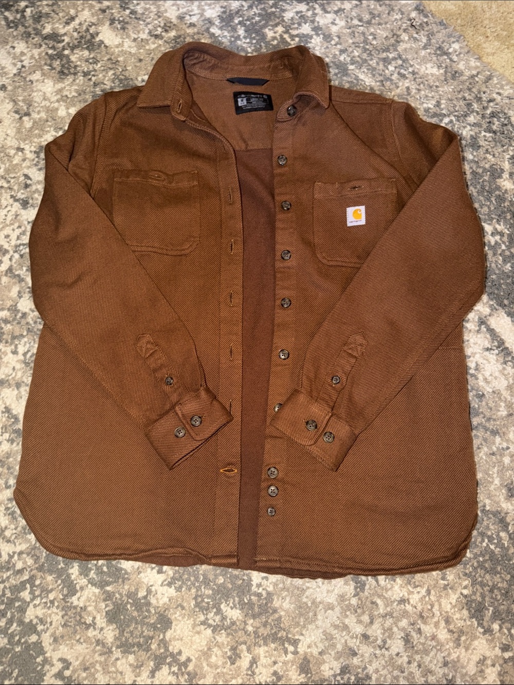 Carhartt Brown Men's Lightweight Workshirt Jacket